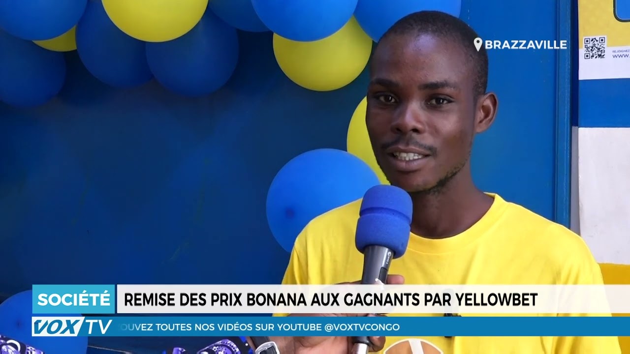 Remise des prix bonana aux gagnants par yellowbet