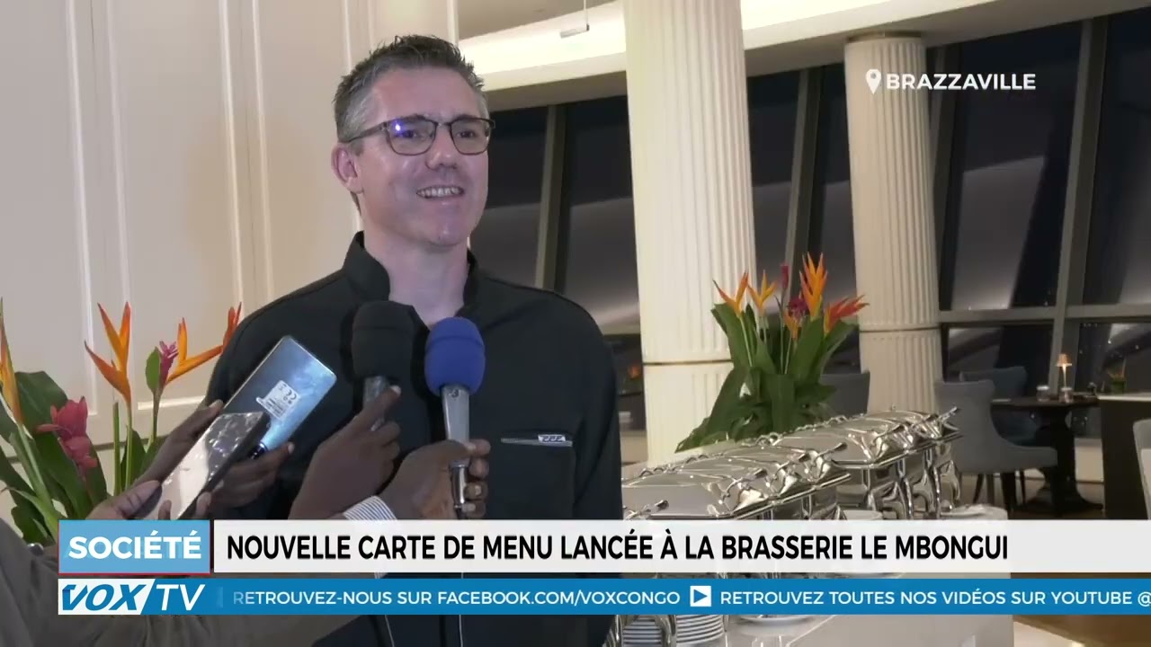 Nouvelle carte de menu lancée à la brasserie le Mbongui