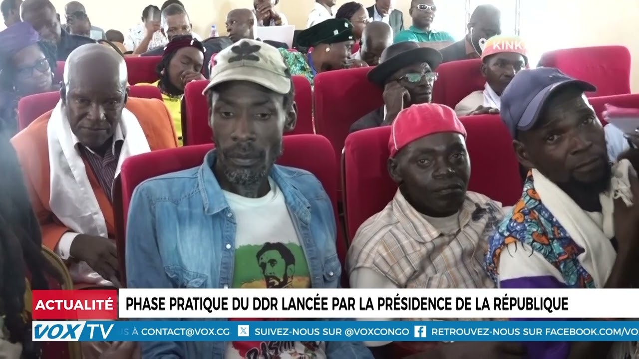 Phase pratique du DDR lancée par la présidence de la République