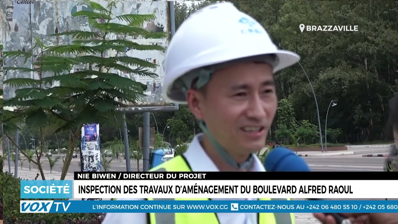 Inspection des travaux d’aménagement du boulevard Alfred Raoul