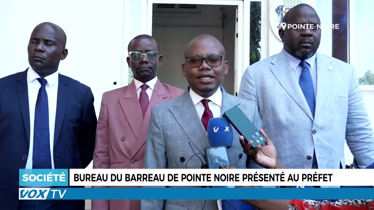 Présentation officielle du bureau du Barreau de Pointe-Noire au préfet