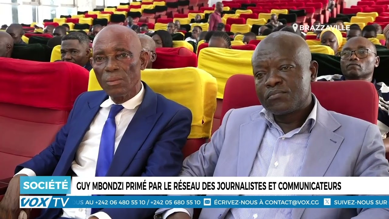 Guy  Mbondzi primé par le réseau des journalistes et communicateurs