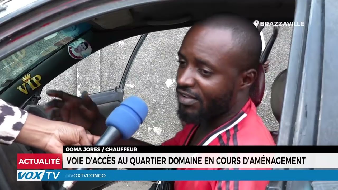 Voie d&rsquo;accès au quartier Domaine en aménagement