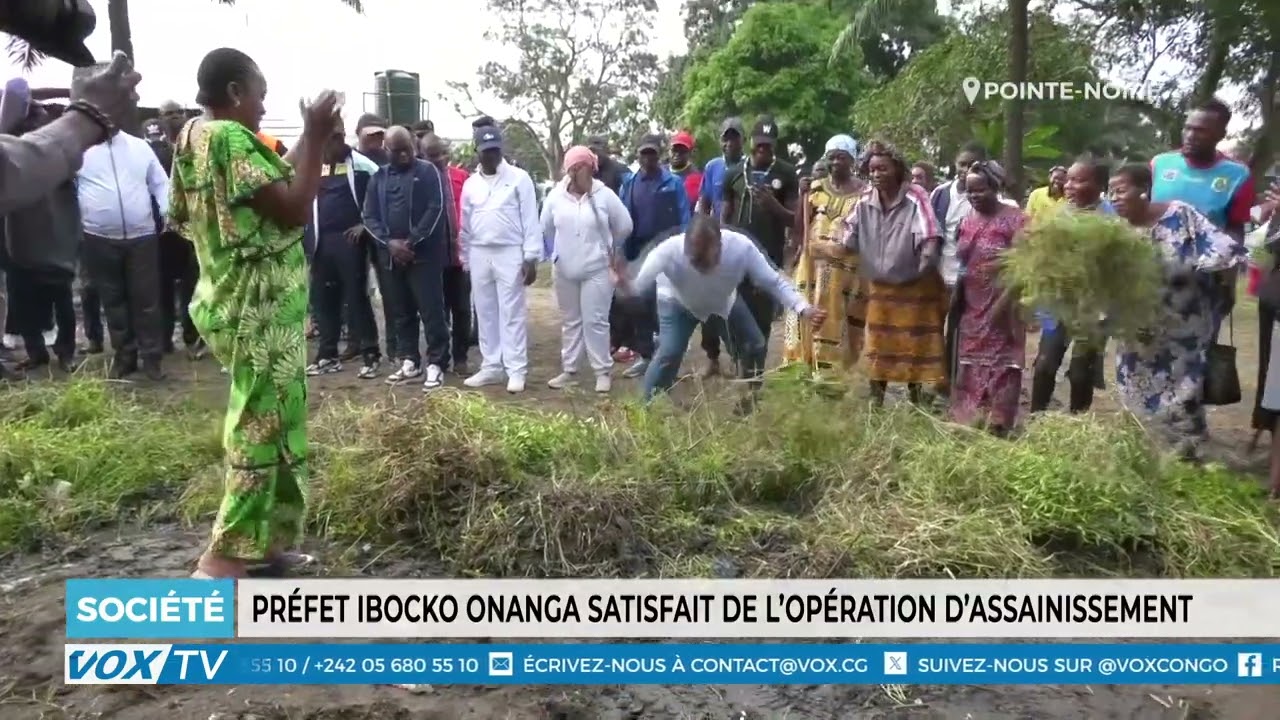 Les constats du Préfet Cébert Ibocko Onanga sur l&rsquo;opération d&rsquo;assainissement