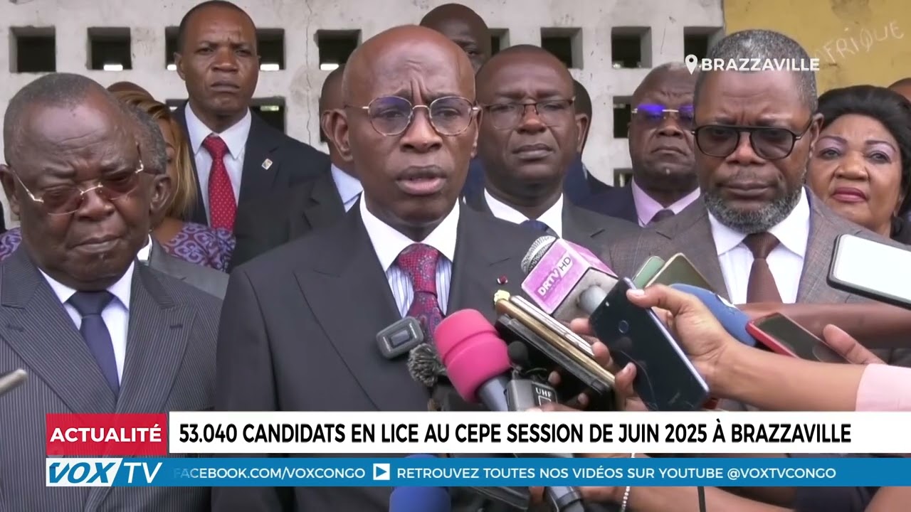 53 040 candidats en lice au CEPE session de juin 2025 à Brazzaville