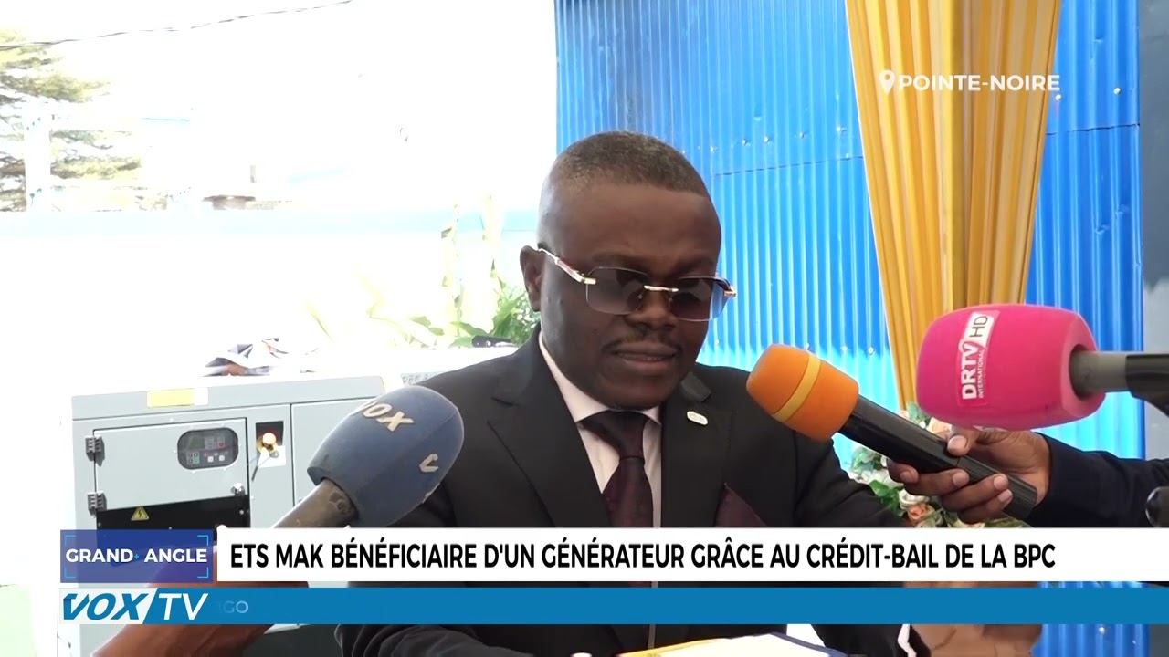 ETS MAK acquiert un générateur grâce au crédit-bail de la BPC.