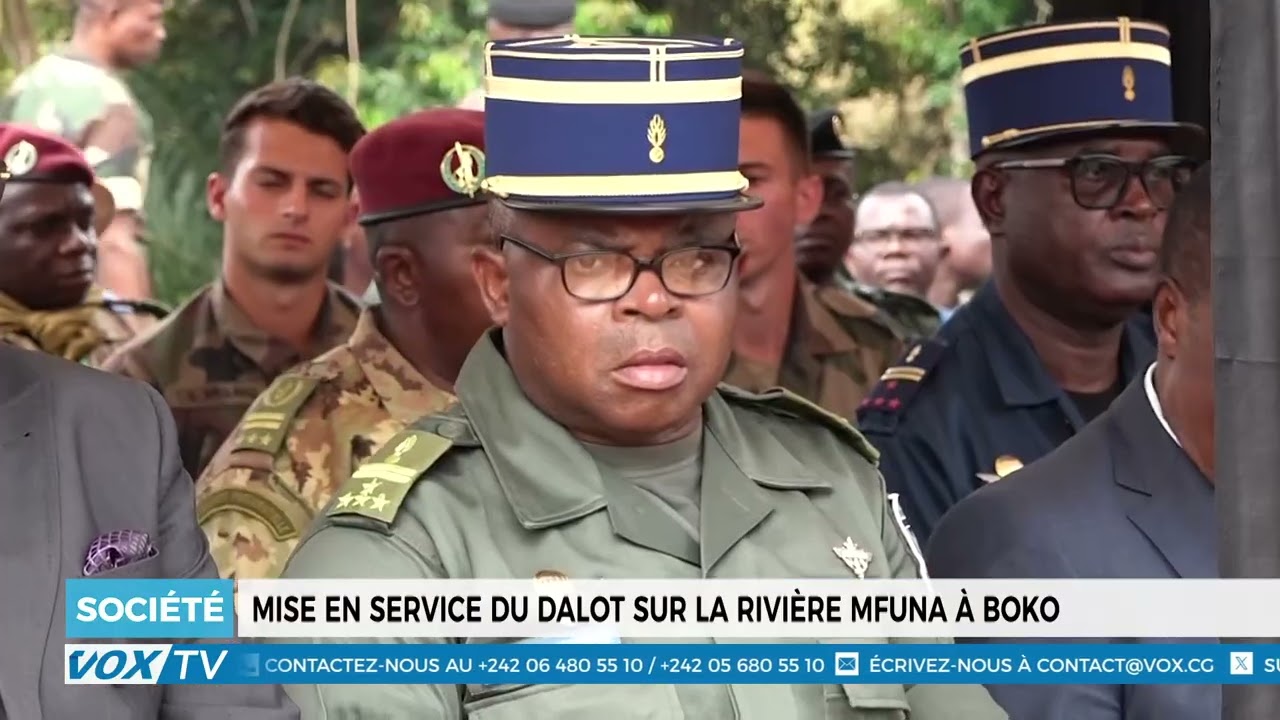 Mise en service du dalot sur la rivière Mfuna à Boko