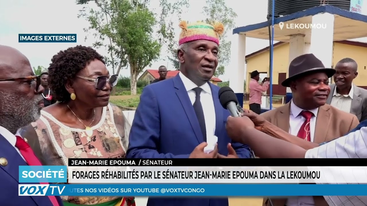 Forages réhabilités par le Sénateur Jean-Marie Epouma dans la Lékoumou.