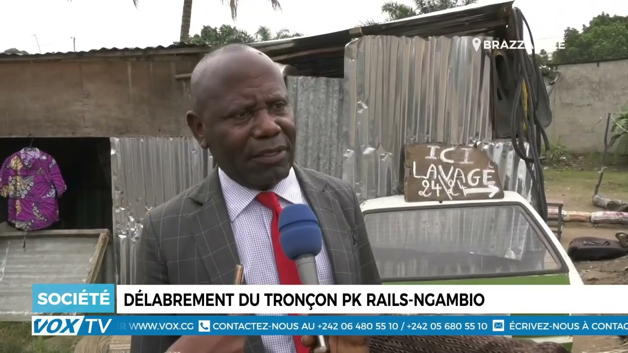 Délabrement du tronçon Pk rails Ngambio