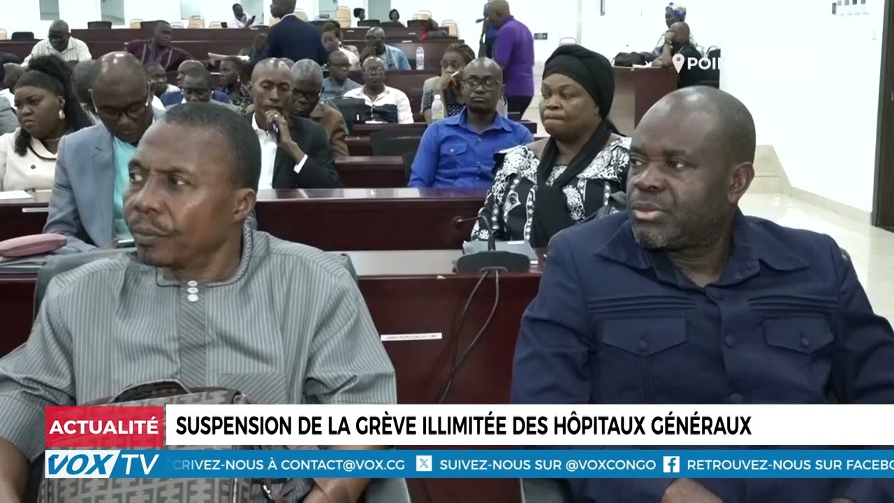 Suspension de la grève illimitée dans les hôpitaux de Pointe-Noire.