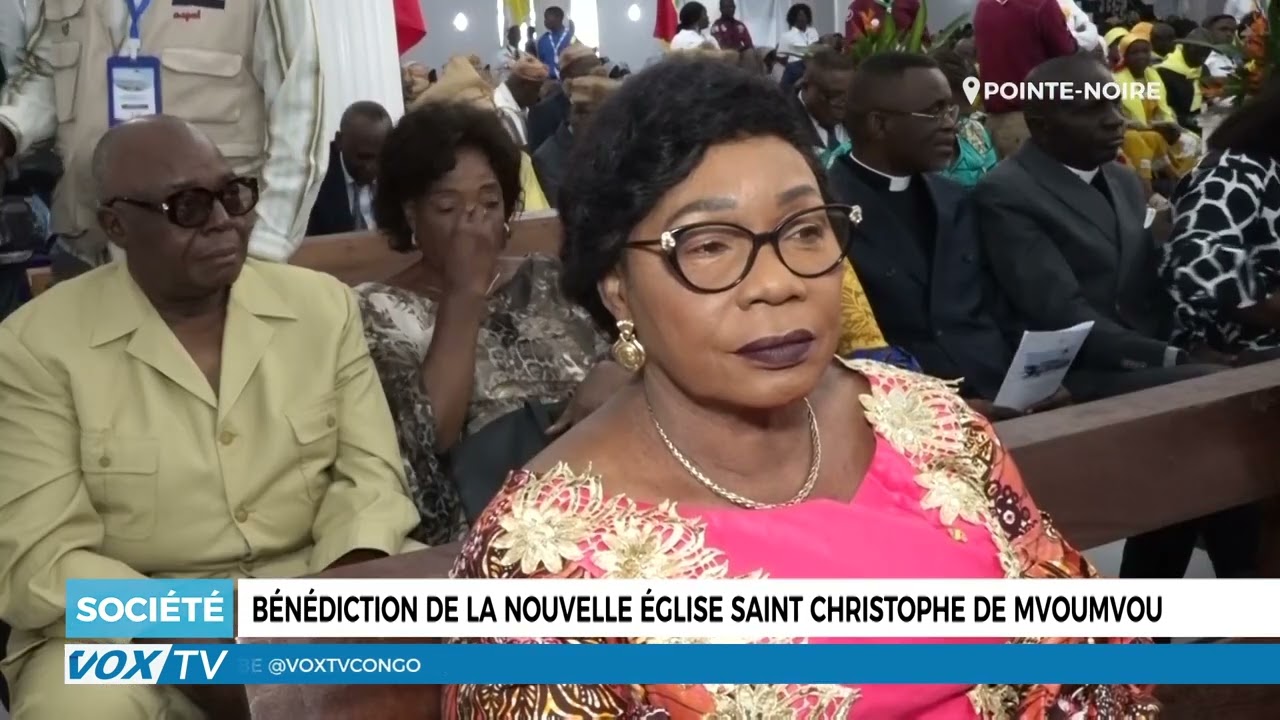 Bénédiction de la nouvelle Église Saint Christophe de Mvoumvou à Pointe-Noire.