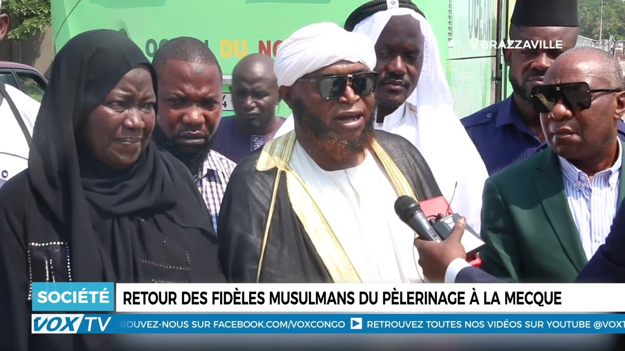 Retour des fidèles musulmans du pèlerinage à la Mecque