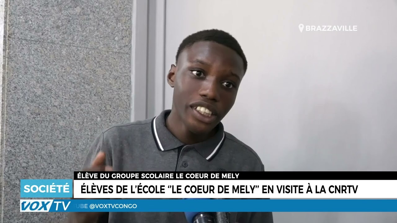Les élèves de l&rsquo;école « Le Cœur de Mély » en visite à la CNRTV
