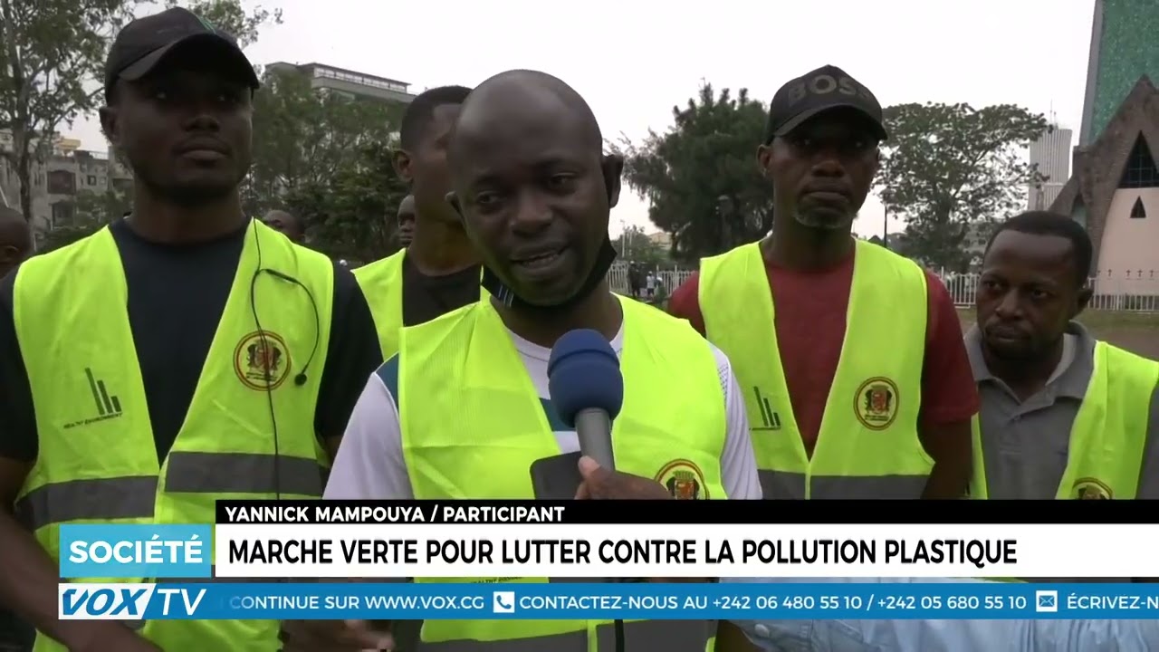 Marche verte pour lutter contre la pollution plastique