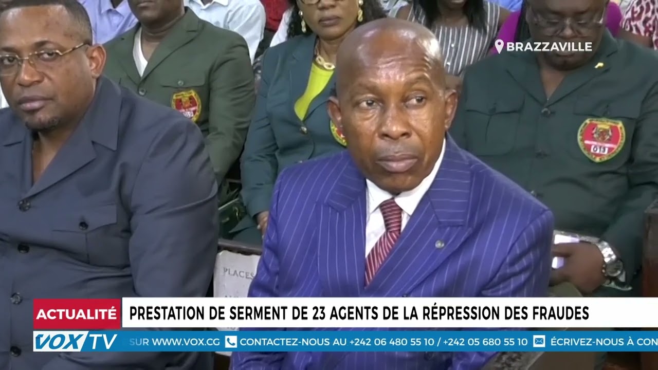 Prestation de serment de 23 agents de la repression des fraudes