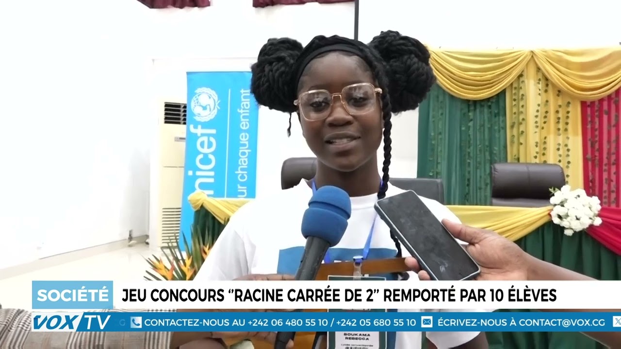 Jeu concours ‘’racine carrée de 2’’ remporté par 10 élèves