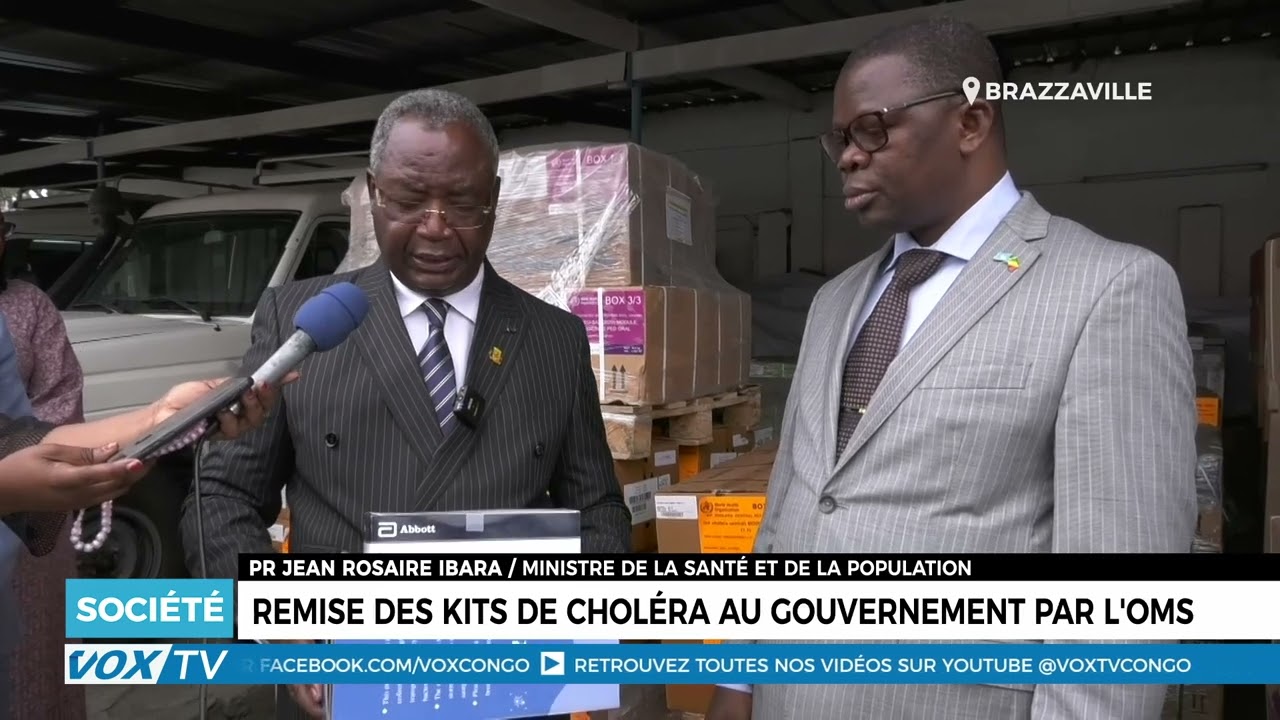 Remise des Kits de choléra au gouvernement par l&rsquo;OMS