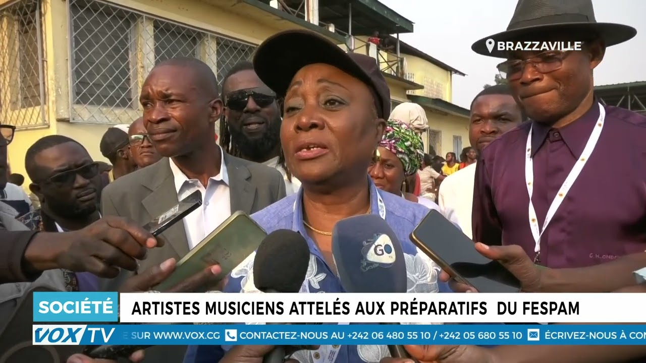 Artistes musiciens attelés aux  préparatifs  du FESPAM