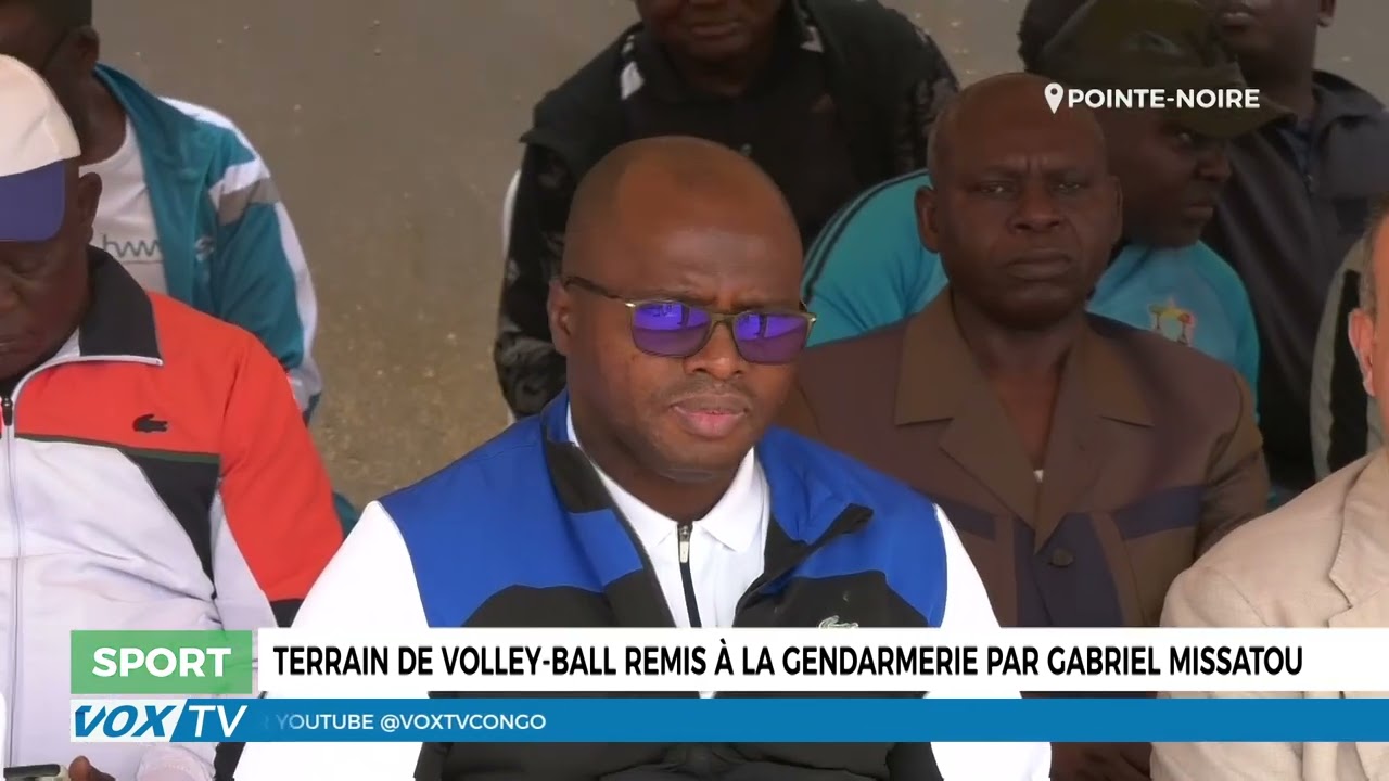 Terrain de Volley ball remis à la gendarmerie par Gabriel Missatou