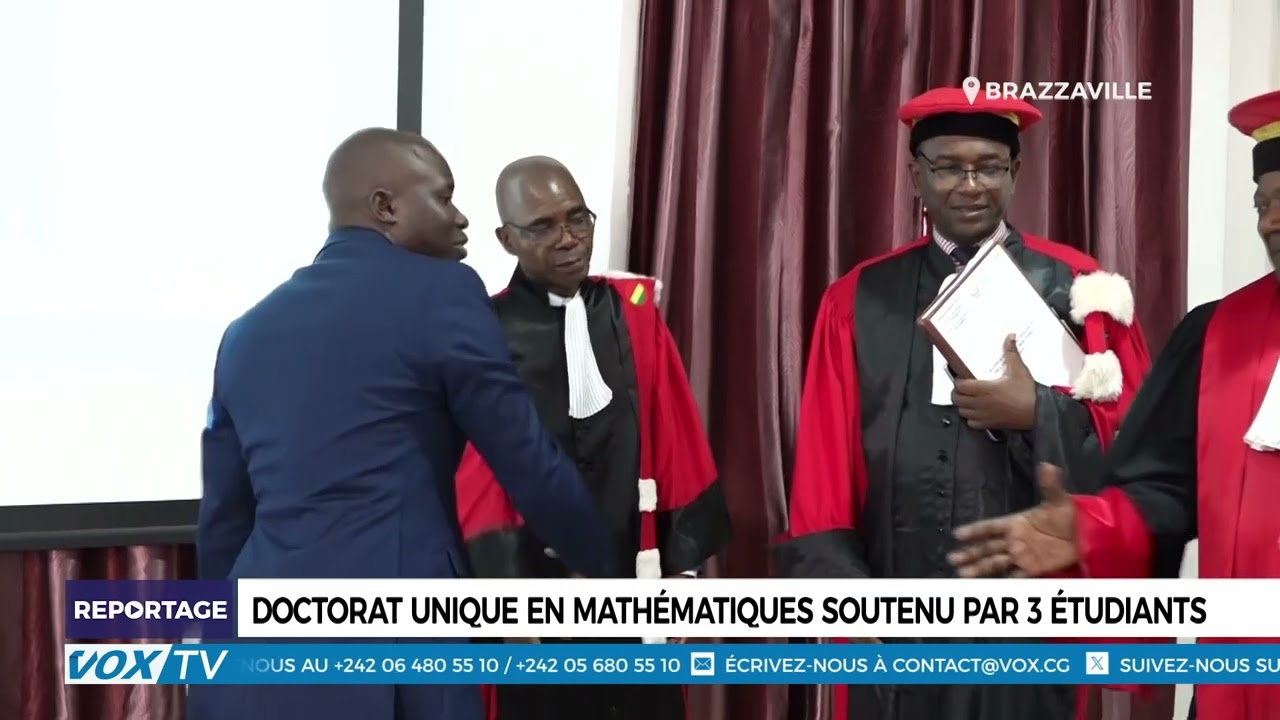 Doctorat unique en mathématiques soutenu par 3 étudiants