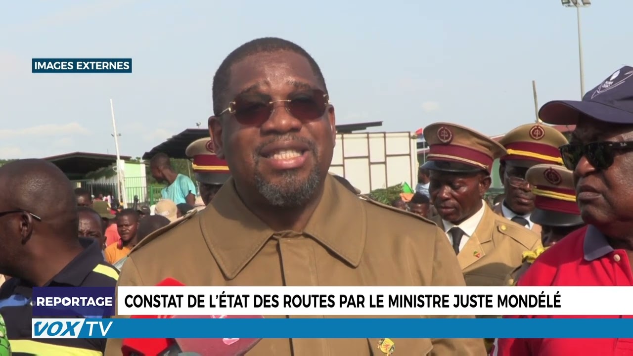 Constat de l’état des routes par le ministre Juste Mondélé