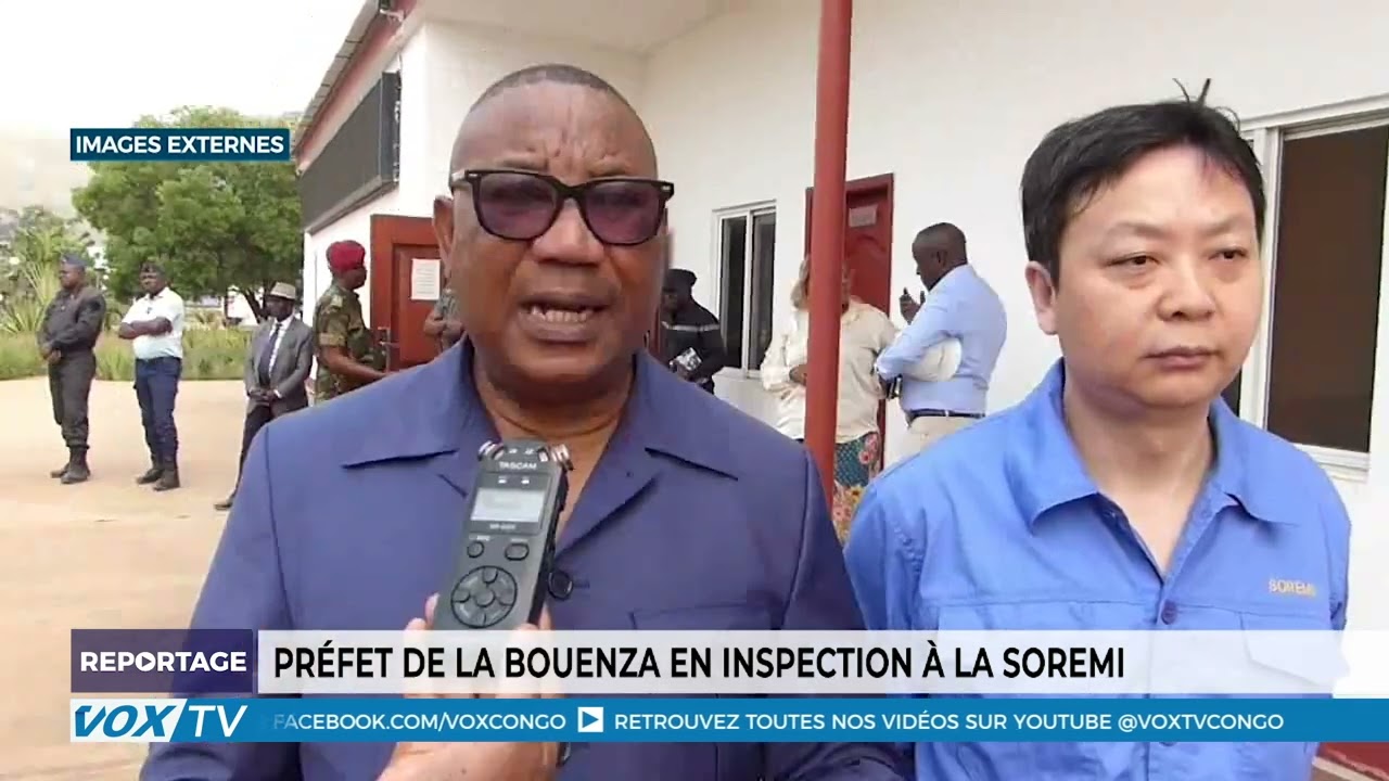 Préfet de la Bouenza en inspection à la SOREMI