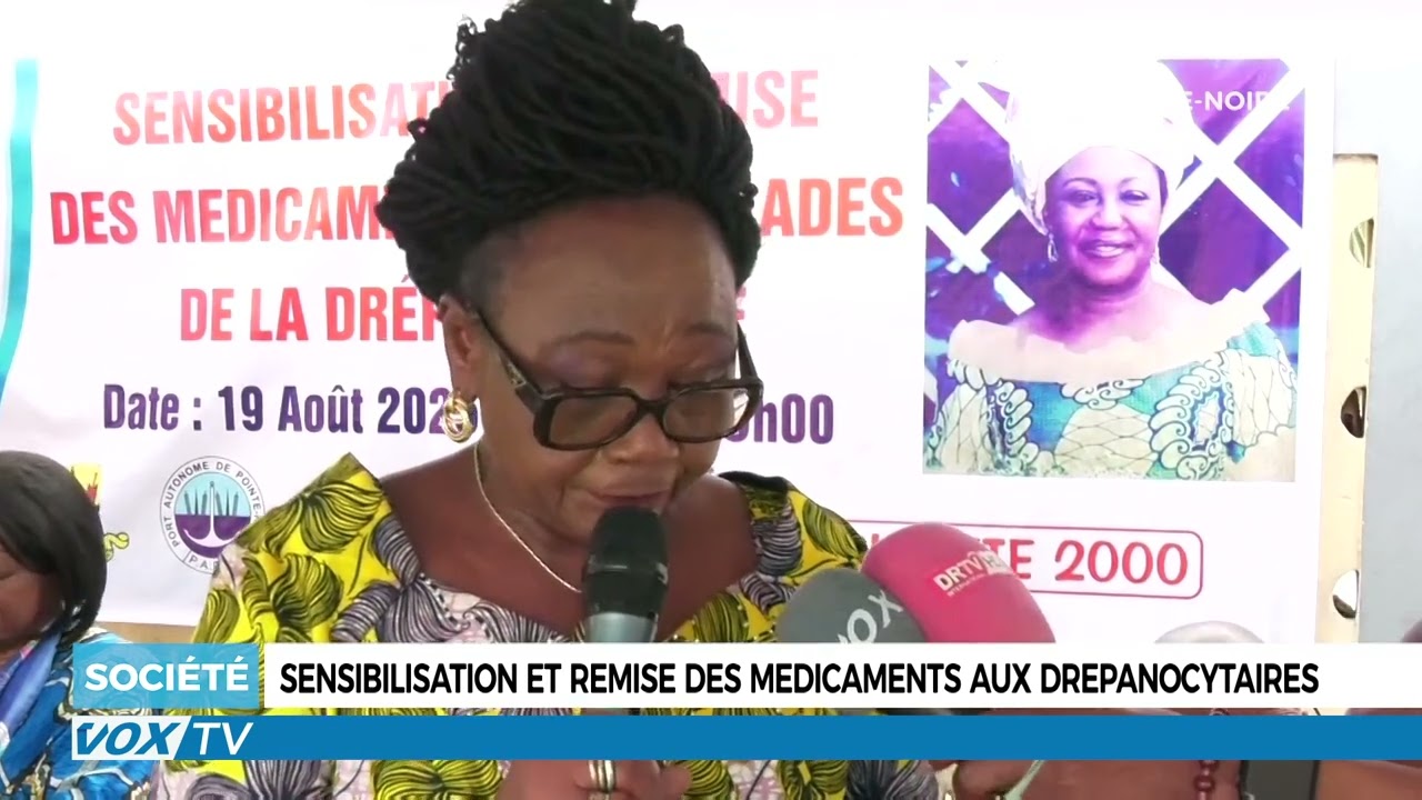 Sensibilisation et remise de médicaments aux drépanocytaires