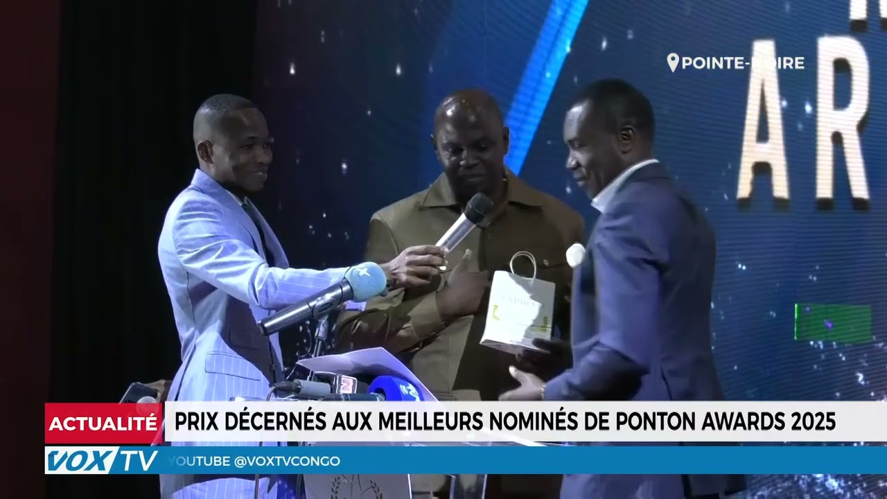 Les lauréats des Ponton Awards 2025 dévoilés à Pointe-Noire