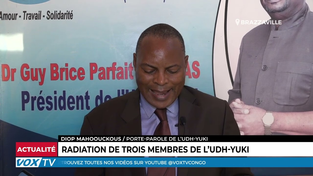 Radiation de trois membres de l’UDH YUKI