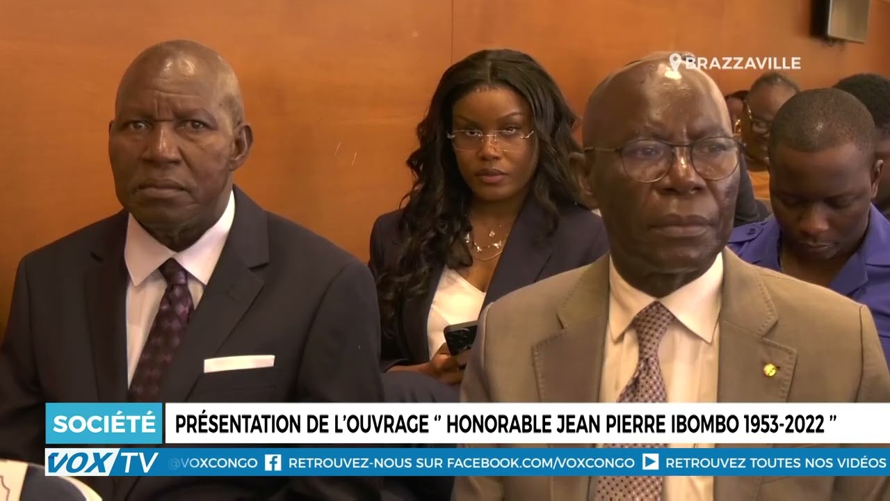 Présentation de l’ouvrage ‘’ honorable Jean pierre Ibombo 1953 2022 ’’