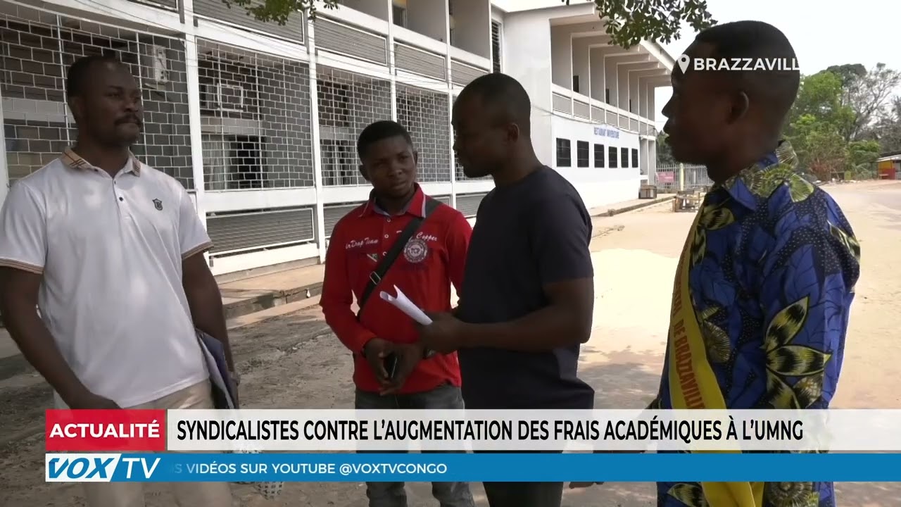 Syndicalistes contre l’augmentation des frais académiques à l’UMNG