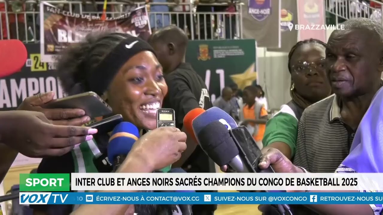 Inter Club et Anges Noirs sacrés champions du Congo de basketball 2025
