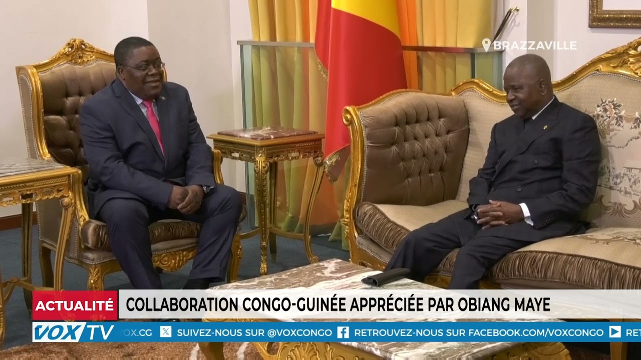 Collaboration Congo Guinée appréciée par OBIANG MAYE