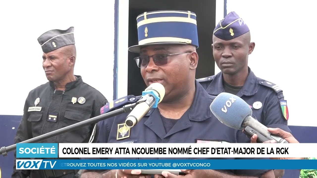 Le Colonel Emery Atta Ngouembe nommé Chef d’État-Major de la RGK