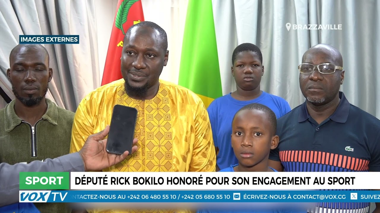Le député Rick Bokilo honoré pour son engagement dans le sport