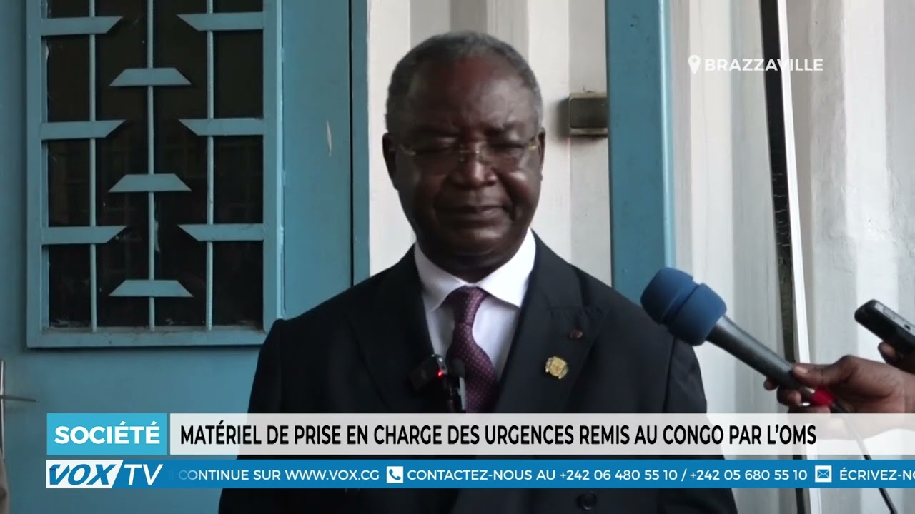 Matériel de prise en charge des urgences remis au Congo par l’OMS