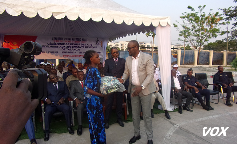 La Fondation Privat Frédéric Ndéké offre des kits scolaires à 300 enfants de Talangaï