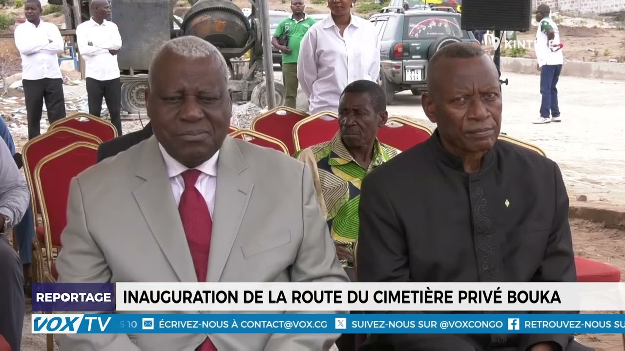 Inauguration de la route du cimetière privé Bouka
