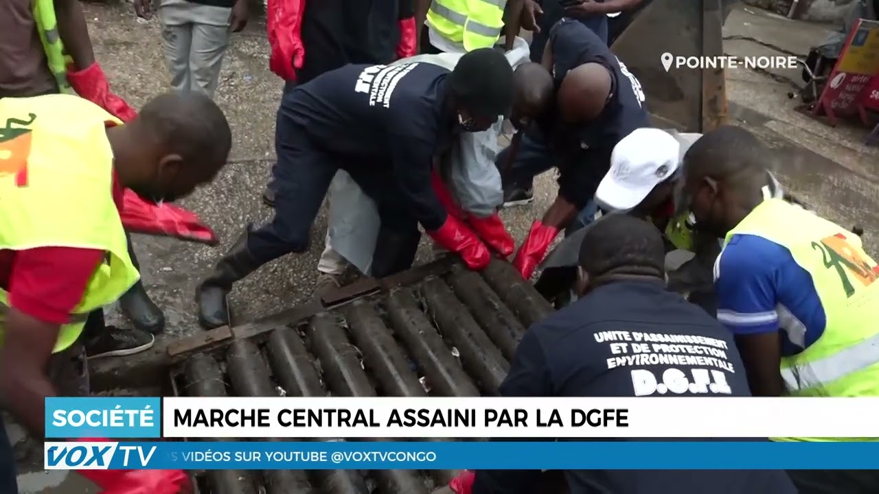 Marché central assaini par la DGFE