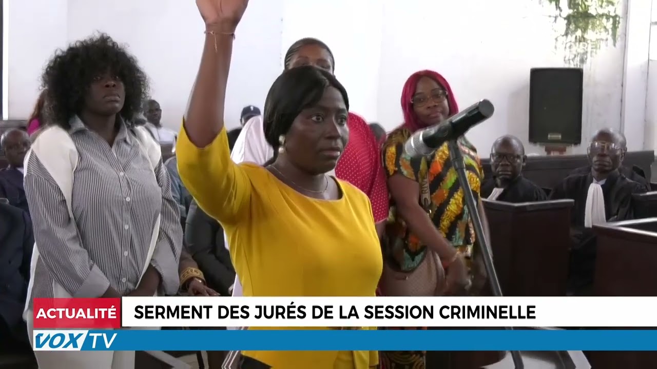 Serment des jurés de la session criminelle