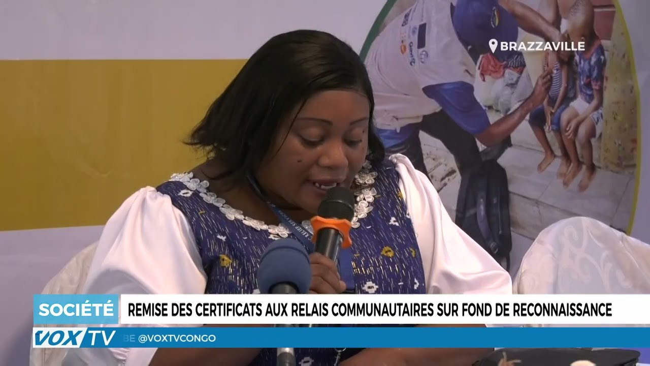 Remise des certificats aux relais communautaires sur fond de reconnaissance