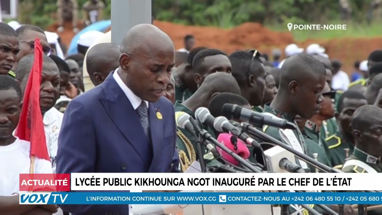 Lycée public Kikhounga Ngot inauguré par le Chef de l’état
