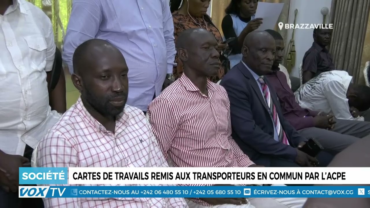 Cartes de travails remis aux transporteurs en commun par l’ACPE