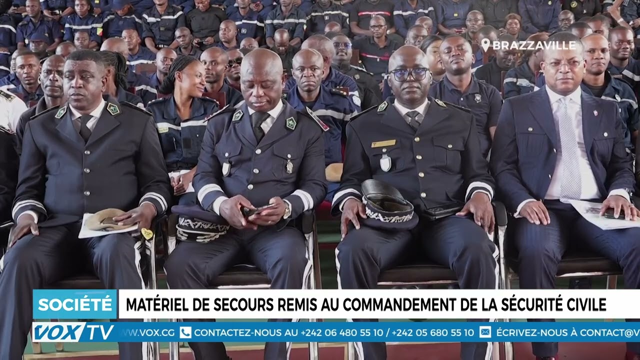 Matériel de secours remis au commandement de la sécurité civile