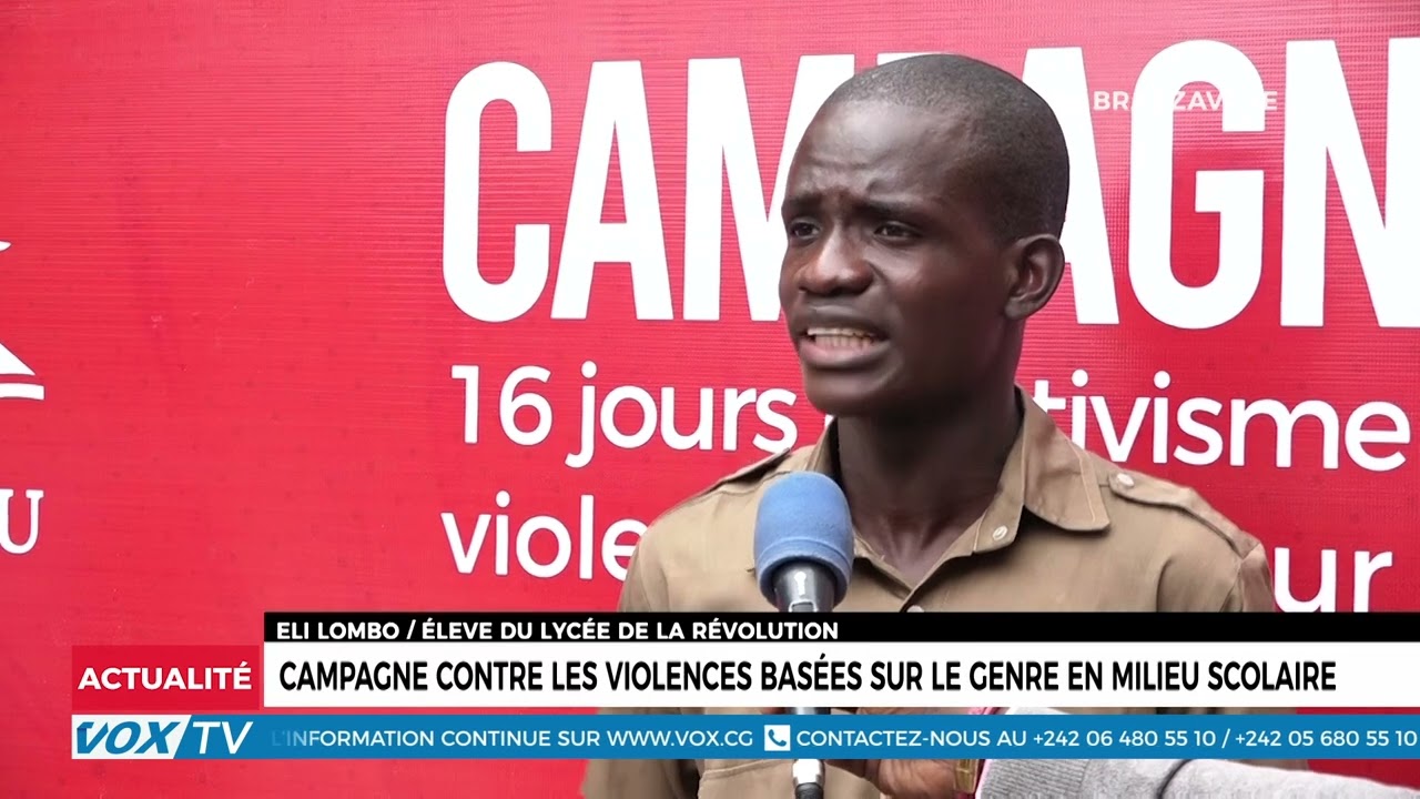 Campagne contre les violences basées sur le genre en milieu scolaire