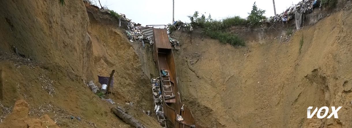 Les habitants de Mayanga confrontés à l’avancée inexorable de l’érosion