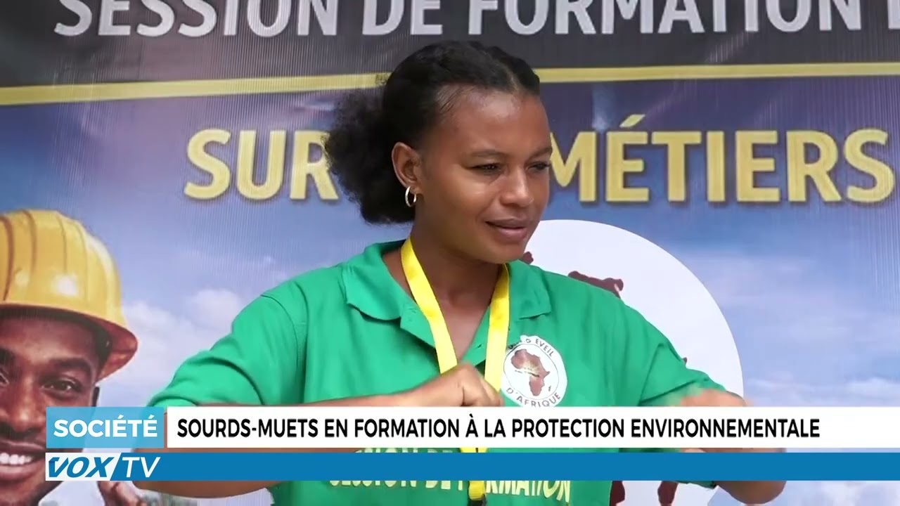 Sourds muets en formation à la protection environnementale
