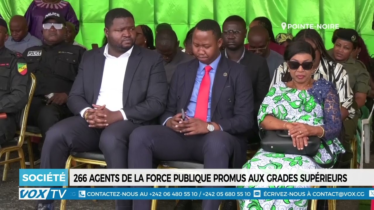 266 agents de la force publique promus aux grades superieurs
