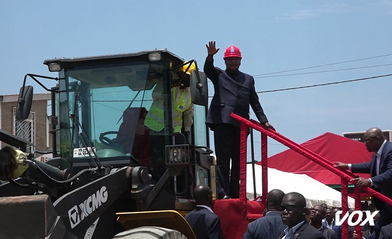 Le Président de la République lance des travaux de réaménagement de la RN4