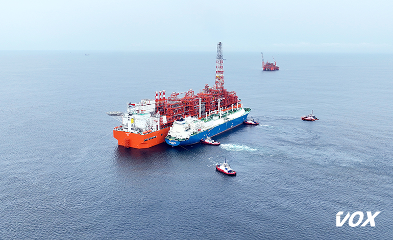 Le président de la République lance la première cargaison Nguya FLNG d’Eni Congo